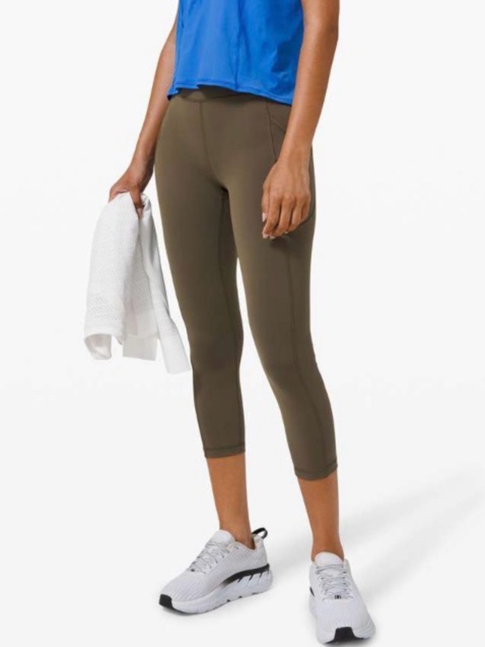 Lululemon Invigorate High-Rise Crop 23"
Dark Olive